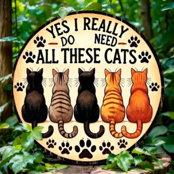 <strong>Cartel de aluminio</strong> Gatos