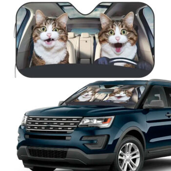 <strong>Parasol coche</strong> Gatos divertidos