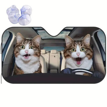 <strong>Parasol coche</strong> Gatos divertidos - Imagen 2