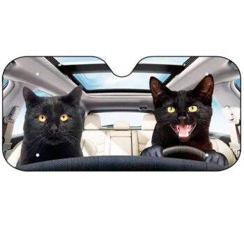 <strong>Parasol coche</strong> Gatos negros - Imagen 2
